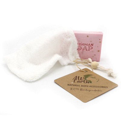 Natural Bamboo Soap BagHandcraftedDurableTravel-Friendly from B&Q