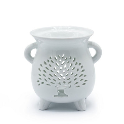 Children Oil BurnerTree Of Life In White For Diffusing Essential Oils from B&Q