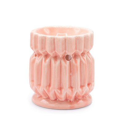 Pink Geometric Oil BurnerModern Diffuser For Essential Oils & Wax Melts from B&Q