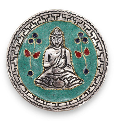 Buddha Green Incense Holder10CmMeditation & Decor Accessory
