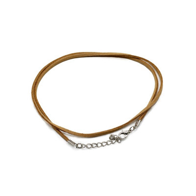  - Faux Leather Pendant Cord 2.5mm X 55CmTanDurable & Stylish Jewelry Making