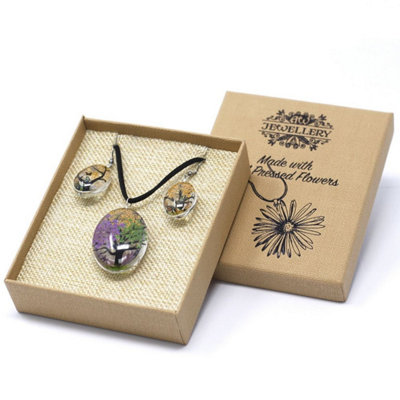 Pressed Flower Tree Of Life JewelryUnique Real Flower Pendant from B&Q