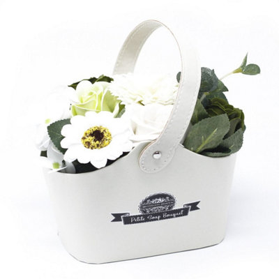 Kdmd Green Pastel Bath Flower Bouquet Gift Bag 6 Roses - Image 6