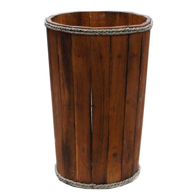 Large Nautical Display TubBrown 45X32Cm For Plants & Decor from B&Q