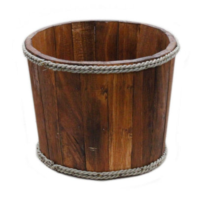 Nautical Display TubBrown 21X29Cm For Plants & Decor from B&Q
