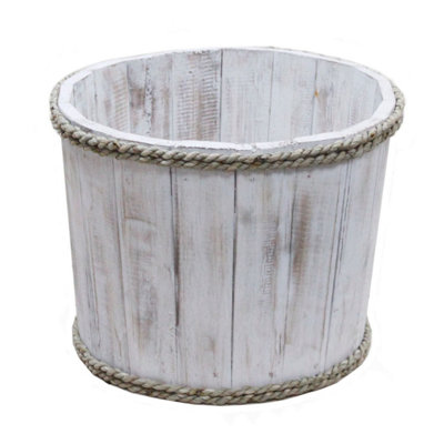 Small Nautical Display TubWhitewash 21X29Cm For Home & Decor from B&Q