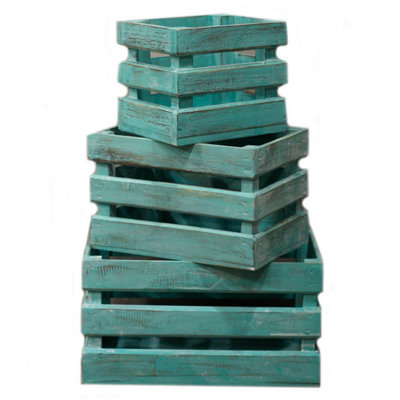 Fruit Box Set Of 3Versatile Handcrafted Display Baskets For Home & Decor from B&Q