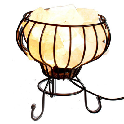 Himalayan Salt Rock Brazier Set With LightBulb & 3Kg Salt Chunks from B&Q