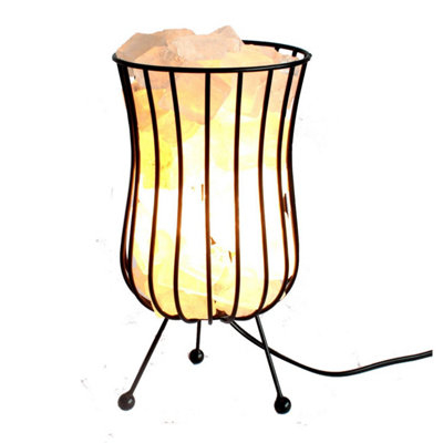 Himalayan Salt Rock Brazier Set With LightBulb & 3Kg Salt Chunks from B&Q