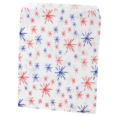 Starburst Design White Paper Bags7X9 Inch Gift & Food Bags (1000 Pack) from B&Q