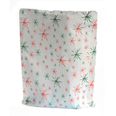 Starburst Design White Paper Bags10X14 Inch Gift & Cosmetic Bags (1000 Pack) from B&Q