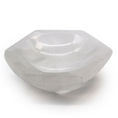 Selenite Hex Bowl 10CmCrystal Holder & Decorative Accent from B&Q