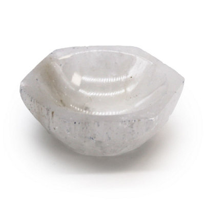 Selenite Hex Bowl6Cm Crystal Jewelry & Decor Storage from B&Q