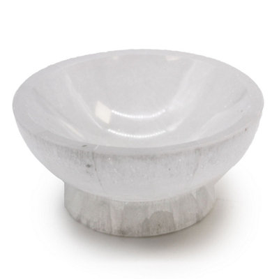 Selenite Ritual Bowl 10Cm For CrystalsHerbs & Decor from B&Q