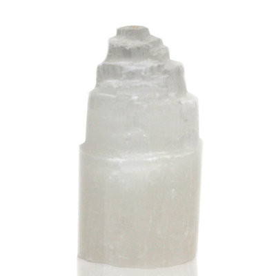 Natural Selenite Tower LampCleansing & Healing Energy (15Cm) from B&Q