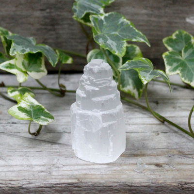Natural Moroccan Selenite Tower5Cm Healing Crystal Gift from B&Q