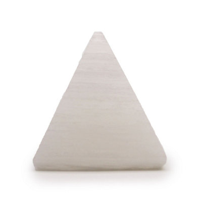 Selenite Pyramid 5Cm From MoroccoHealing Crystal & Light Display from B&Q