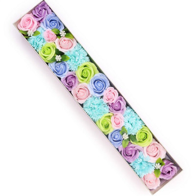  - Baby Blue Soap Flower Gift BoxLong Baby Blessings Celebration