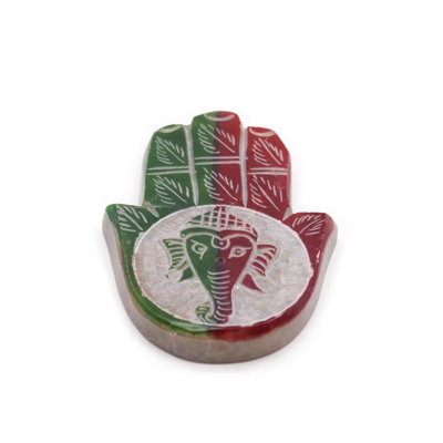 Ganesha Soapstone Hamsa Incense HolderSpiritual Decor & Aromatherapy from B&Q