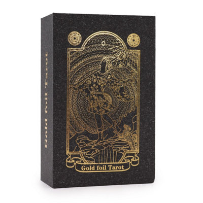 Gold Foil Tarot Card Set With Book & Gift BoxElegant Mystic Deck from B&Q