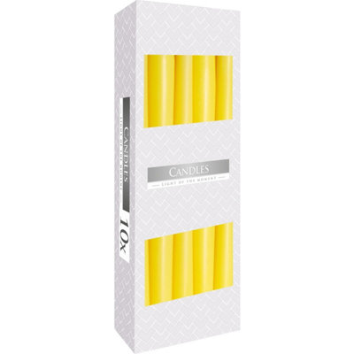Yellow Taper CandleElegantSteady Burn For Decor & Events from B&Q
