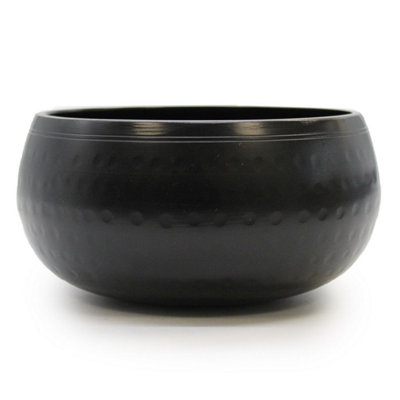 Med Black Beaten 15Cm Singing Bowl For Meditation & Mindfulness from B&Q