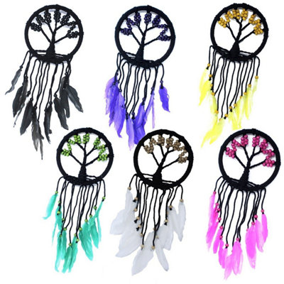 Handmade Bali Tree Of Life Dreamcatcher16Cm Macrame Boho Decor from B&Q