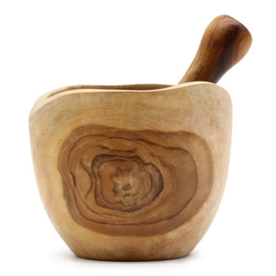 Ergo Teak Pestle & Mortar SetNatural Bali TeakDurable & Water-Resistant from B&Q