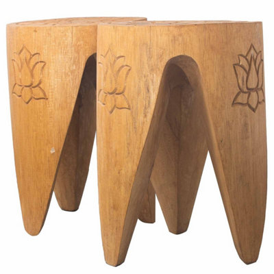 Natural Interlocking Table & Stool Set Of 2StylishDurableLightweight from B&Q