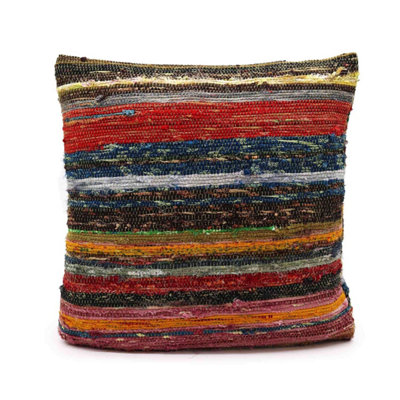 Natural Greens Rag Rug Cushion Covers For CozyCalm Interiors from B&Q