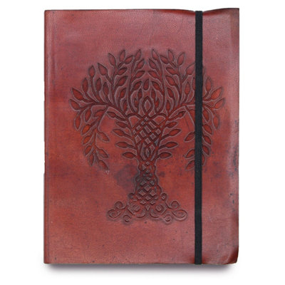 Tree Of Life Leather Notebook CoverEco-Friendly Vegetable Tanned Leather from B&Q