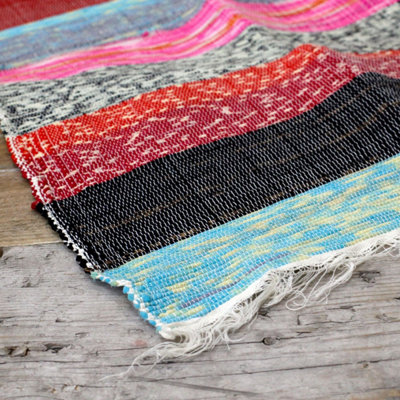 Ultra Luxury 156X90Cm Natural Rag Rug For Elegant Living Spaces from B&Q