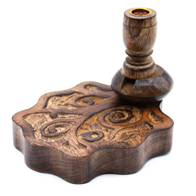 Kdmd Unisex Brown Sm Mango Wood Backflow Burner - Tree Of Life, Meditation & Decor In - Image 2