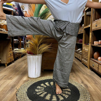 Thai Fisherman Mandala Yoga PantsUnisexComfortable100% Cotton from B&Q