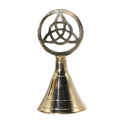 Triquetra Brass Altar BellHandcrafted Ritual & Meditation Bell from B&Q