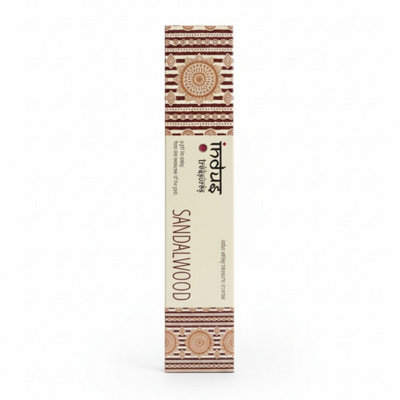 Indus Treasures Sandalwood Incense Sticks15GHandcraftedSoothing Aroma from B&Q