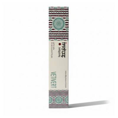 Indus Treasures Vetivert Incense Sticks15GCalmingEarthy Aroma from B&Q
