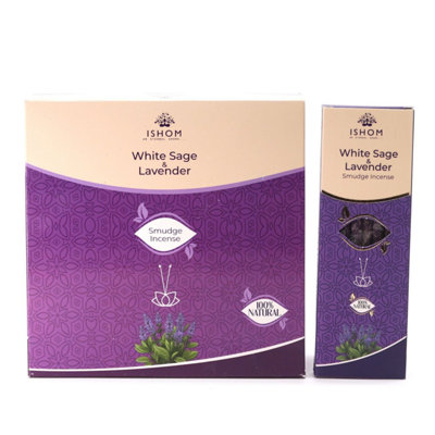 Ishom Smudge IncenseWhite Sage & Lavender For Relaxation from B&Q