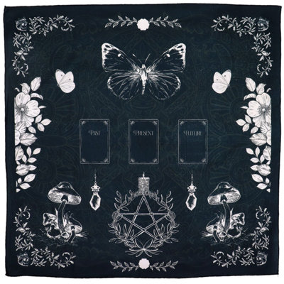 Ancient Witch Tarot Reading ClothMystical 75X75Cm Ritual Mat from B&Q