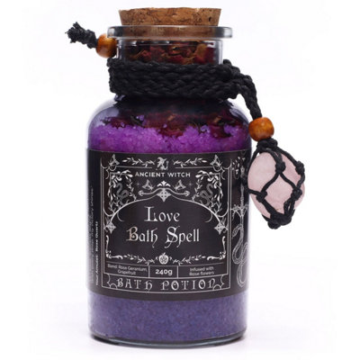 Ancient Witch Love Bath Spell & Rose Quartz Amulet For Romance from B&Q