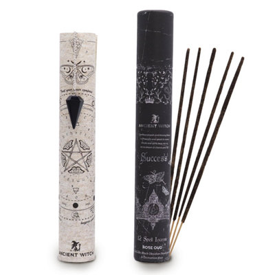 Ancient Witch Success Incense Set With Black Obsidian Pendulum from B&Q