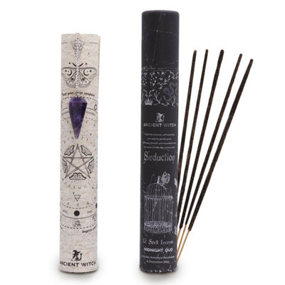 Ancient Witch Seduction Incense With Amethyst Pendulum & Divination Map from B&Q
