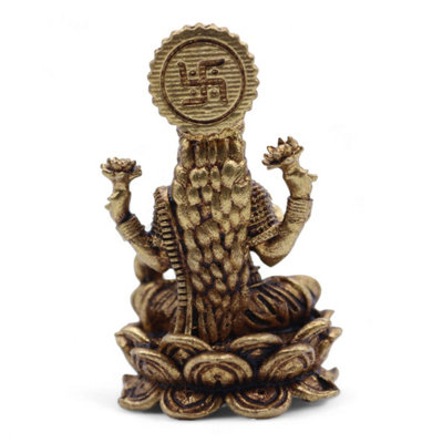 Brass Miniature Goddess Laxmi Figurine37mm22GHandcrafted India from B&Q