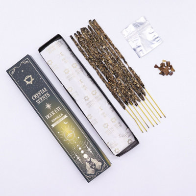 Vanilla Tiger Eye Crystal Smudge Incense SticksRelaxing Aromatherapy from B&Q