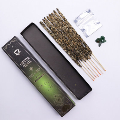 Jade Crystal Scents Spicy Smudge Incense With Jade Chips10 Sticks from B&Q