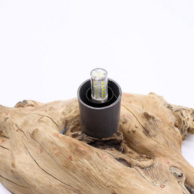 Driftglow Crackle Fire Egg LampOrange & Indonesian Driftwood from B&Q
