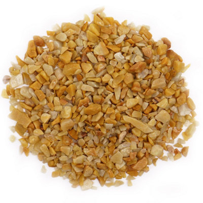 Golden Quartz Chips Bulk 1KgNatural Gemstone For Crafts & Decor from B&Q
