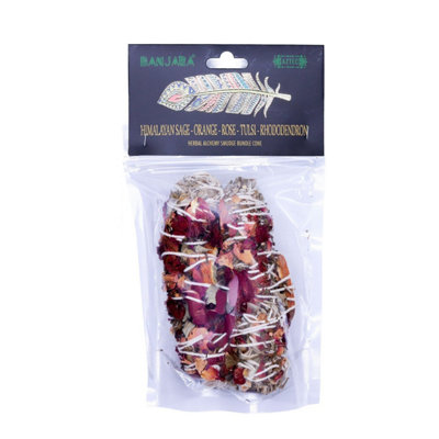Banjara Smudge BundleHimalayan SageOrangeRose & Tulsi from B&Q
