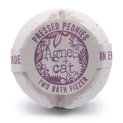 Kdmd White Agnes + Cat Peony Bath Fizzer Handmade Uk Relaxing Floral Soak In - Image 6