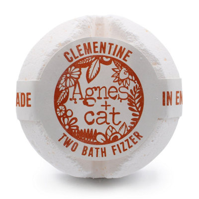 Kdmd White Agnes & Cat Clementine Bath Fizzer Natural Citrus & Cocoa Butter In - Image 6